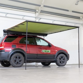 Markiza samochodowa Wild Camp 2,5x2,5 m zielona z oświetleniem LED - ujęcie 2