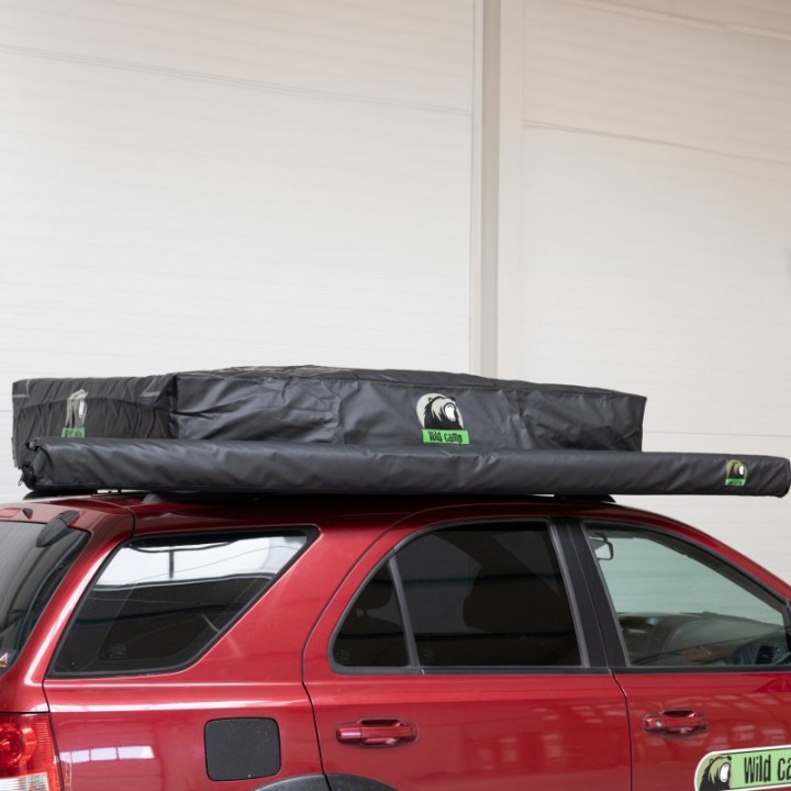 Markiza samochodowa Wild Camp 2,5x2,5 m zielona z oświetleniem LED - ujęcie 4