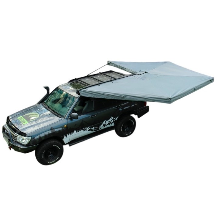 Zadaszenie Wild Camp Batwing II Premium 270° 2,5 m zielone – kierowca