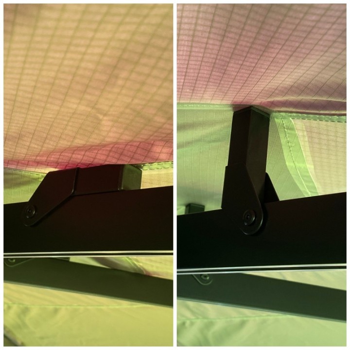 Zadaszenie Wild Camp Batwing II Premium 270° 2,5 m zielone – kierowca - ujęcie 5
