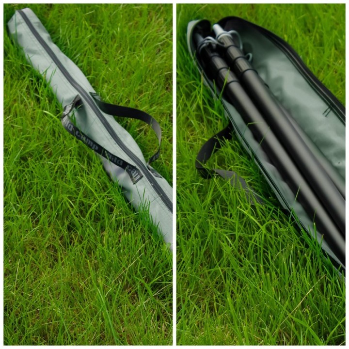 Zadaszenie Wild Camp Batwing II Premium 270° 2,5 m zielone – kierowca - ujęcie 9