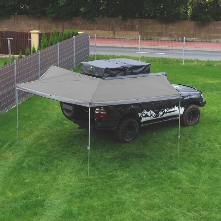 Zadaszenie Wild Camp HEX 270° 2 m szare – strona pasażera - ujęcie 4