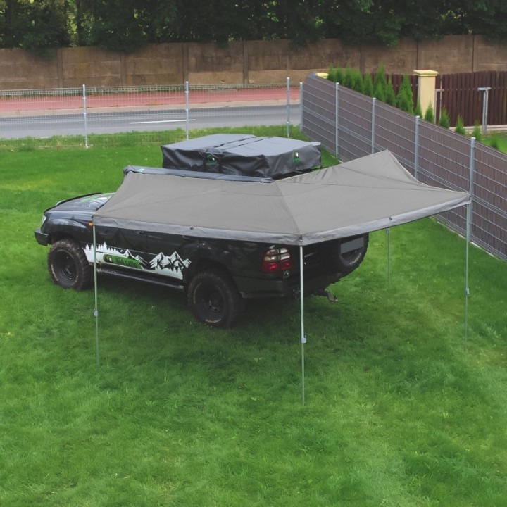 Zadaszenie Wild Camp HEX 270° 2 m szare – strona kierowcy - ujęcie 3