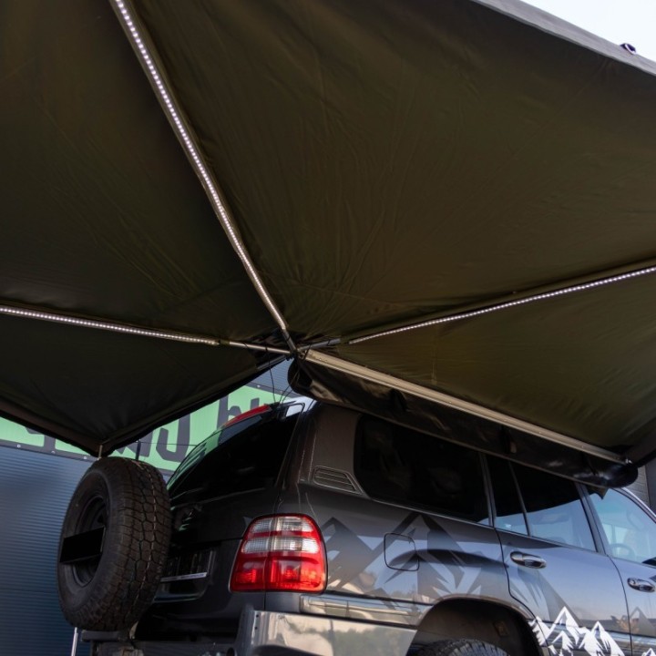 Zadaszenie Wild Camp HEX 270° 2,5 m zielone – strona pasażera - ujęcie 9
