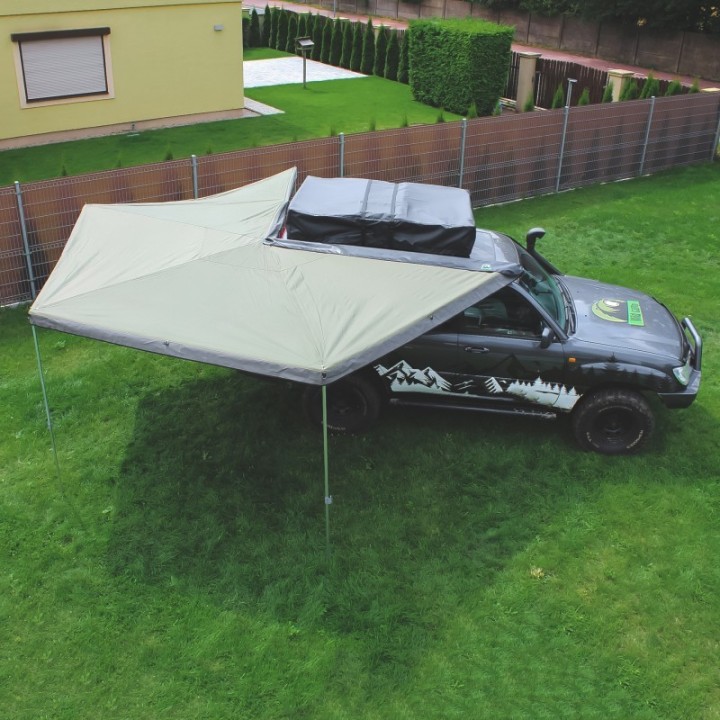 Zadaszenie Wild Camp HEX 270° 2,5 m zielone – strona pasażera - ujęcie 20