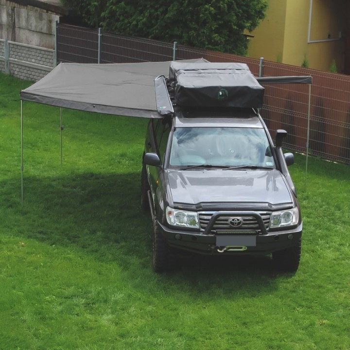 Zadaszenie Wild Camp HEX 270° 2,5 m szare – strona pasażera - ujęcie 2
