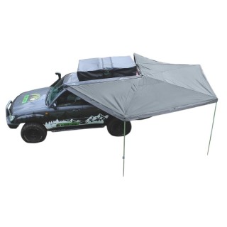 Zadaszenie Wild Camp HEX 270° 2,5 m szare – strona kierowcy