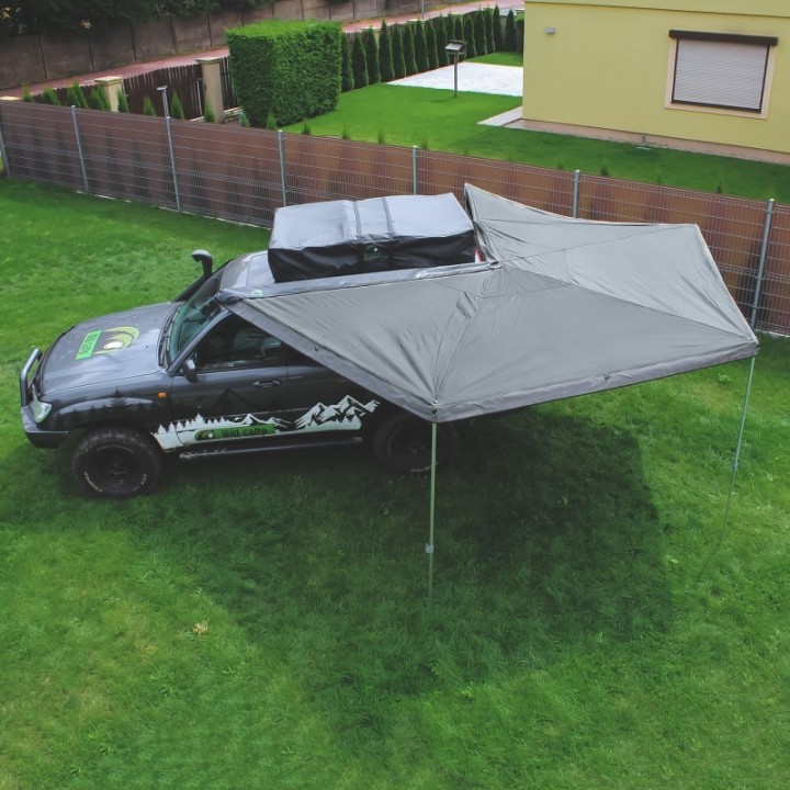 Zadaszenie Wild Camp HEX 270° 2,5 m szare – strona kierowcy - ujęcie 21
