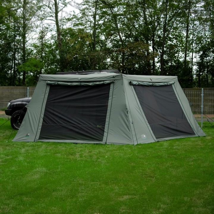 Przedsionek Wild Camp Batwing II Premium 2,5 m – kierowca, zielony - ujęcie 3
