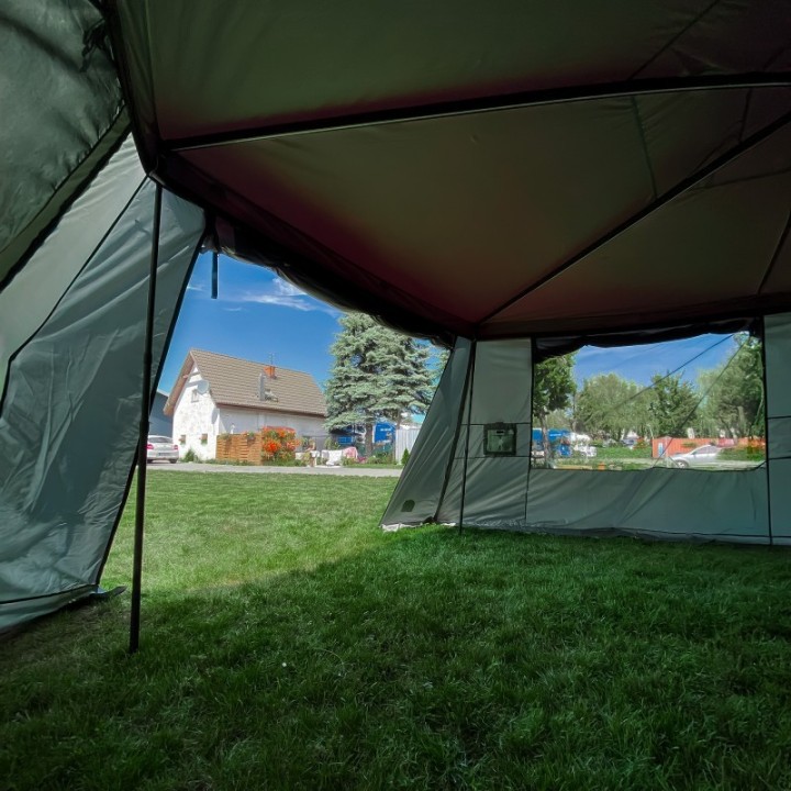 Przedsionek Wild Camp Batwing II Premium 2,5 m – kierowca, zielony - ujęcie 7