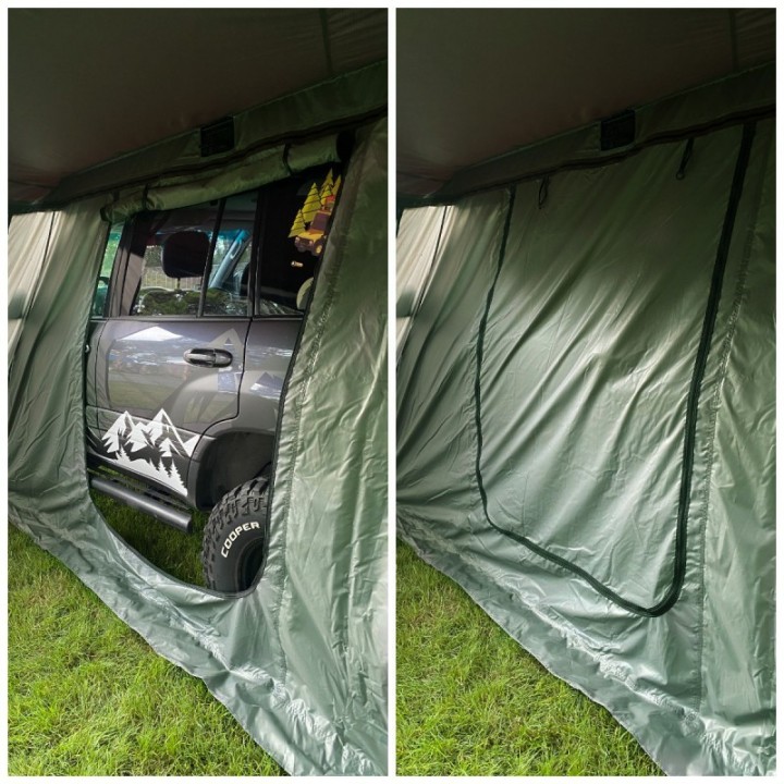 Przedsionek Wild Camp Batwing II Premium 2,5 m – kierowca, zielony - ujęcie 11