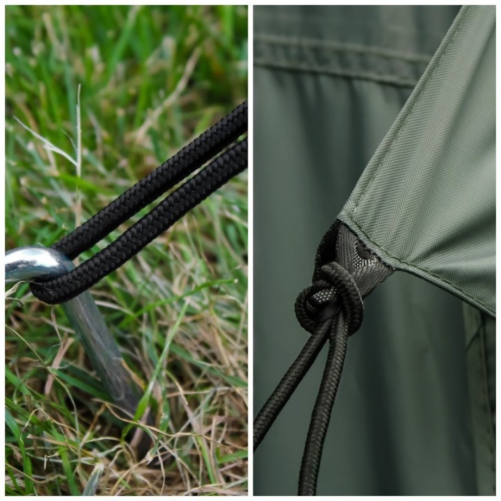 Przedsionek Wild Camp Batwing II Premium 2,5 m – kierowca, zielony - ujęcie 13