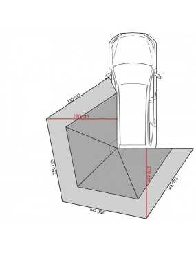Przedsionek Batwing II Premium 270° 2,5 M Zielony Kierowca | Szekla4x4.pl