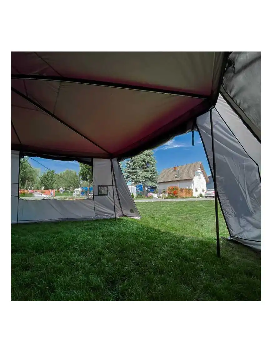 Batwing II Premium 270° 2.5m Awning Enclosure – Grey – Passenger Side