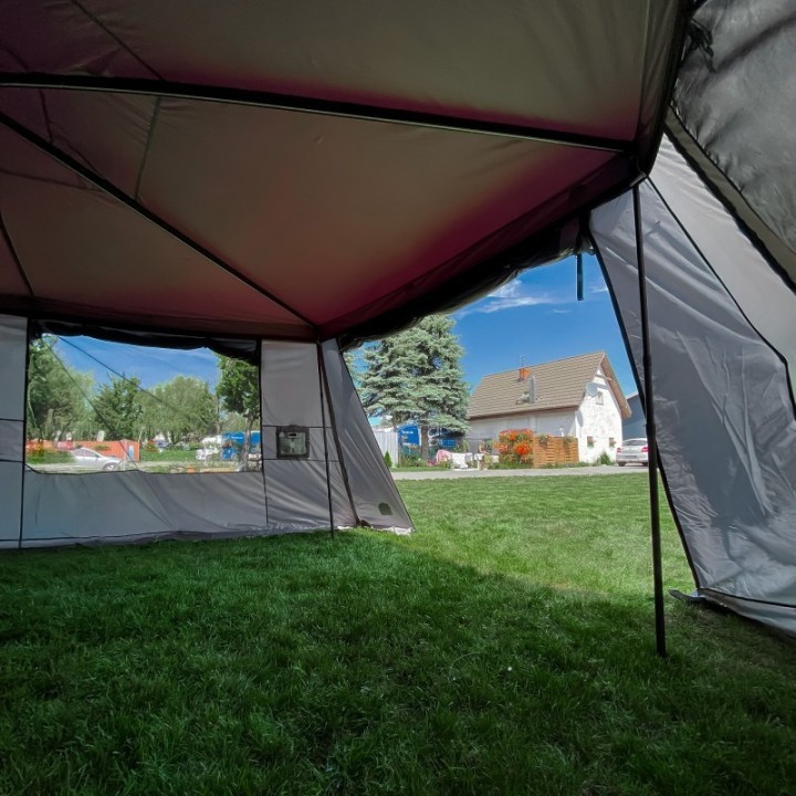 Przedsionek Wild Camp Batwing II Premium 2,5 m – pasażer, szary - ujęcie 6