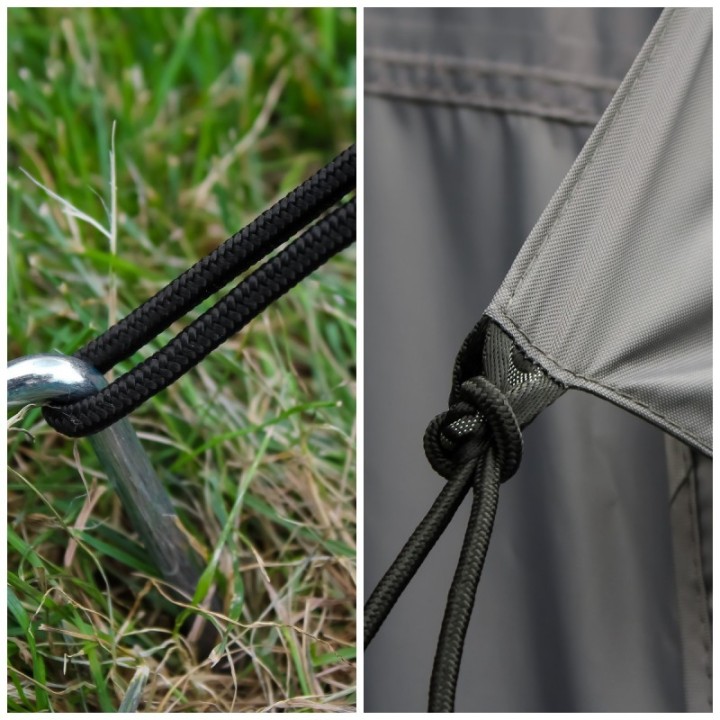 Przedsionek Wild Camp Batwing II Premium 2,5 m – pasażer, szary - ujęcie 12