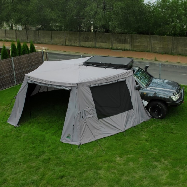 Przedsionek Wild Camp Batwing II Premium 2,5 m – pasażer, szary - ujęcie 14