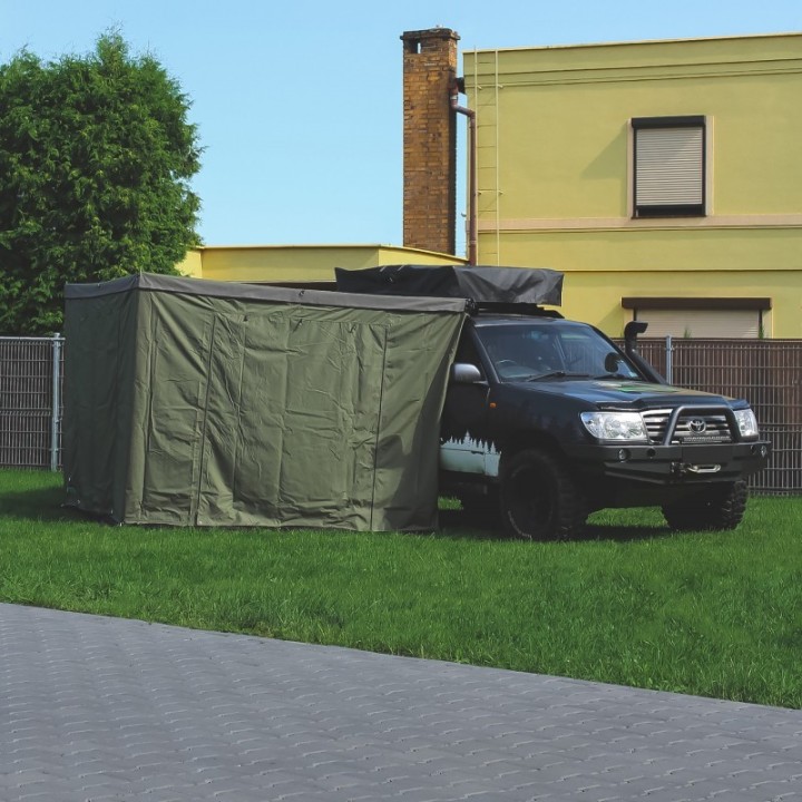 Przedsionek zadaszenia Wild Camp HEX 2,5 m – strona pasażera, zielony - ujęcie 4