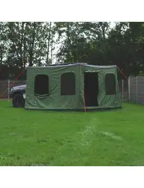 Batwing 2.4 m 270° Awning Enclosure – Green, Driver’s Side