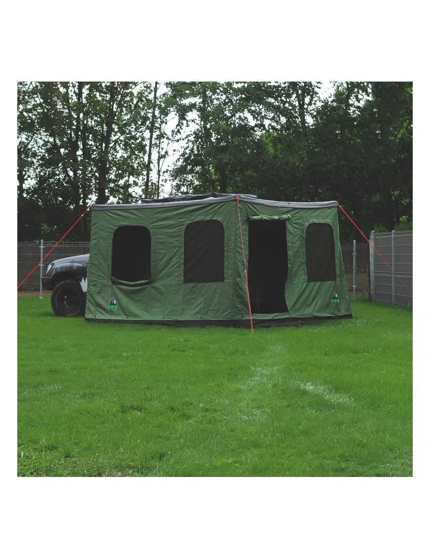 Batwing 2.4 m 270° Awning Enclosure – Green, Driver’s Side