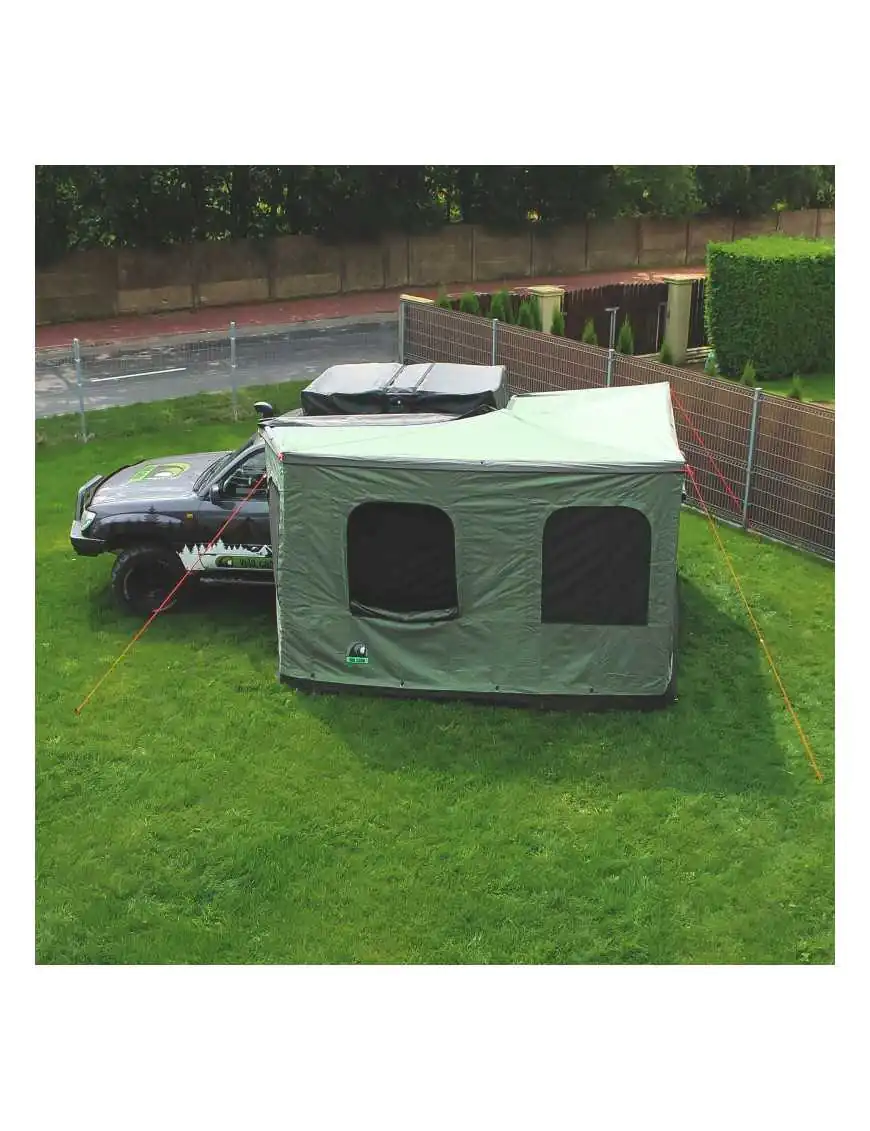 Batwing 2.4 m 270° Awning Enclosure – Green, Driver’s Side