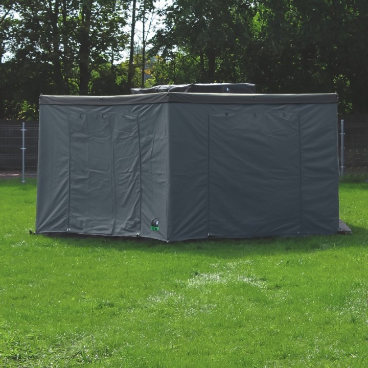 Przedsionek zadaszenia Wild Camp HEX 2,5 m – strona kierowcy, szary - ujęcie 7