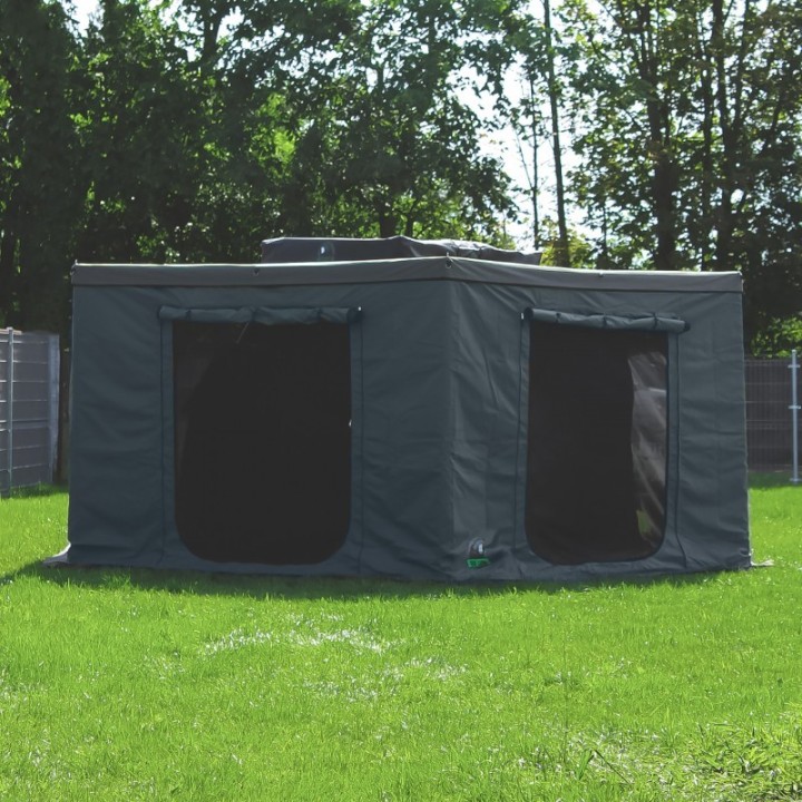 Przedsionek zadaszenia Wild Camp HEX 2,5 m – strona pasażera, szary - ujęcie 12