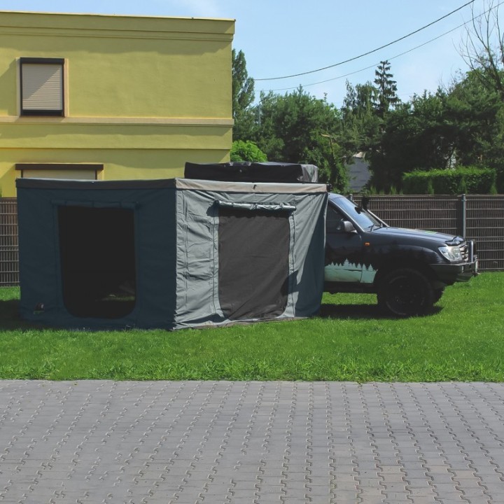 Przedsionek zadaszenia Wild Camp HEX 2,5 m – strona pasażera, szary - ujęcie 17