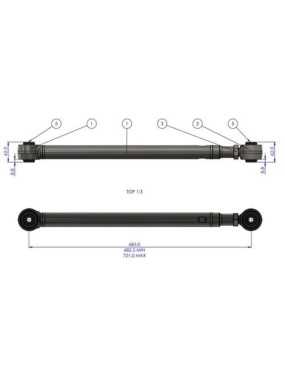 Wahacze regulowane tylne Land Cruiser 250 | Szekla4x4.pl