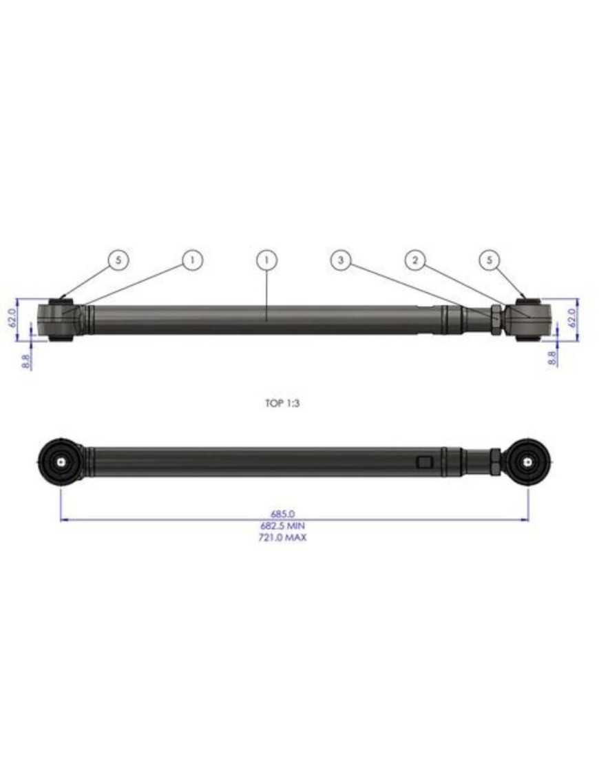 Wahacze regulowane tylne Land Cruiser 250 | Szekla4x4.pl Wahacze regulowane tylne Land Cruiser 250 | Szekla4x4.pl