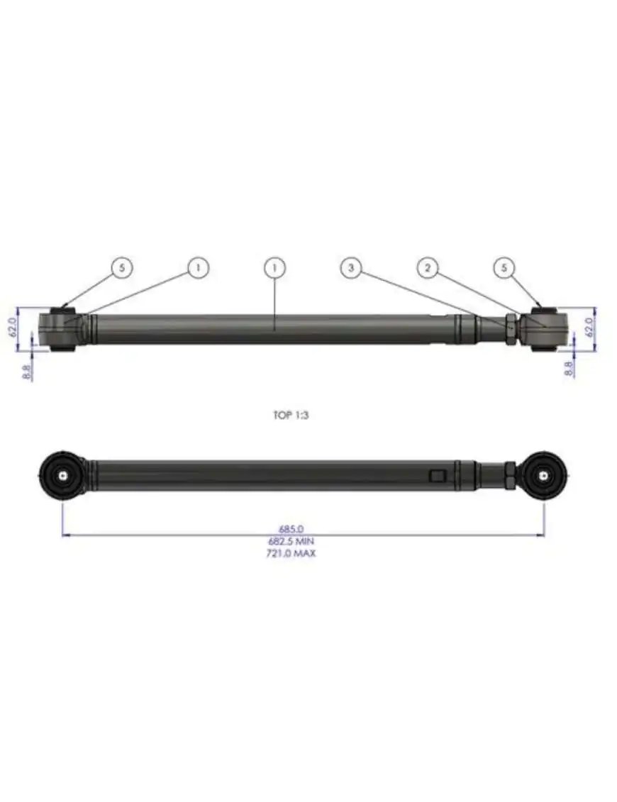 Wahacze regulowane tylne Land Cruiser 250 | Szekla4x4.pl Wahacze regulowane tylne Land Cruiser 250 | Szekla4x4.pl