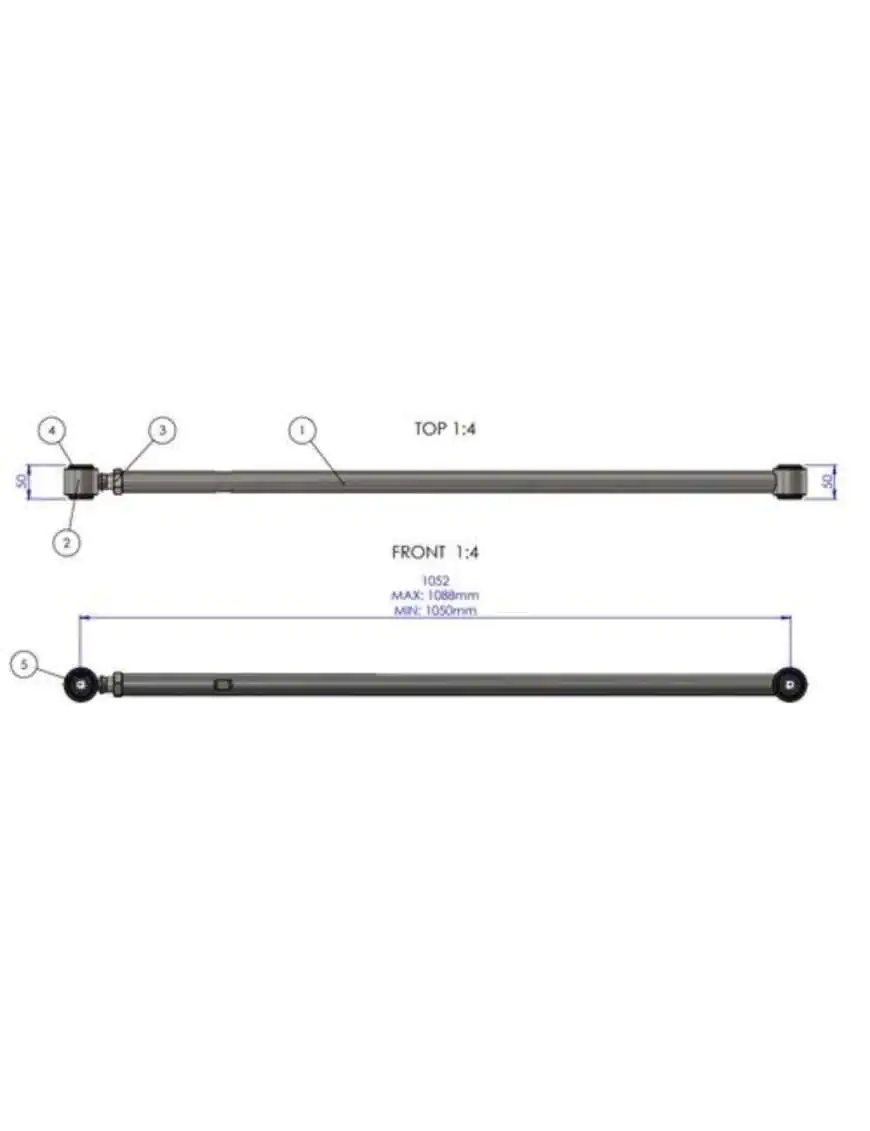 Adjustable Panhard Rod Land Cruiser 250