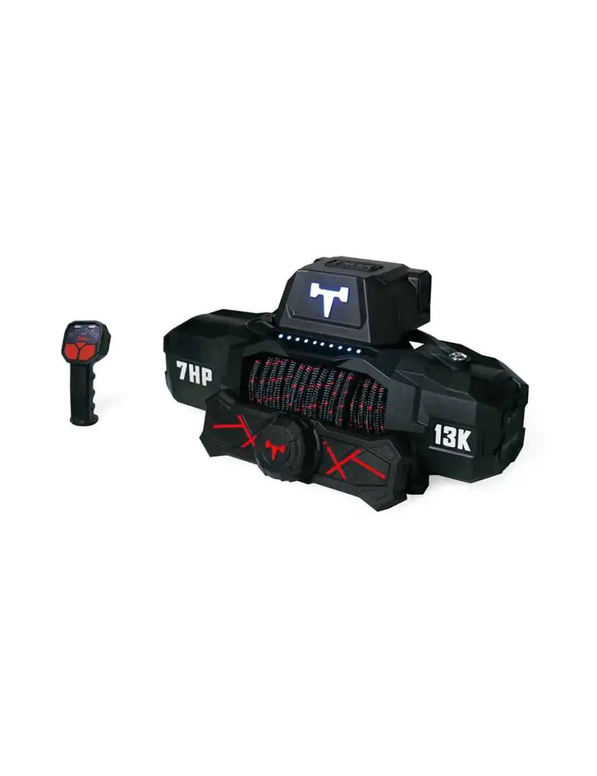 T-max Force View Titan 12V 13000lbs Winch with Synthetic Rope in Sheath