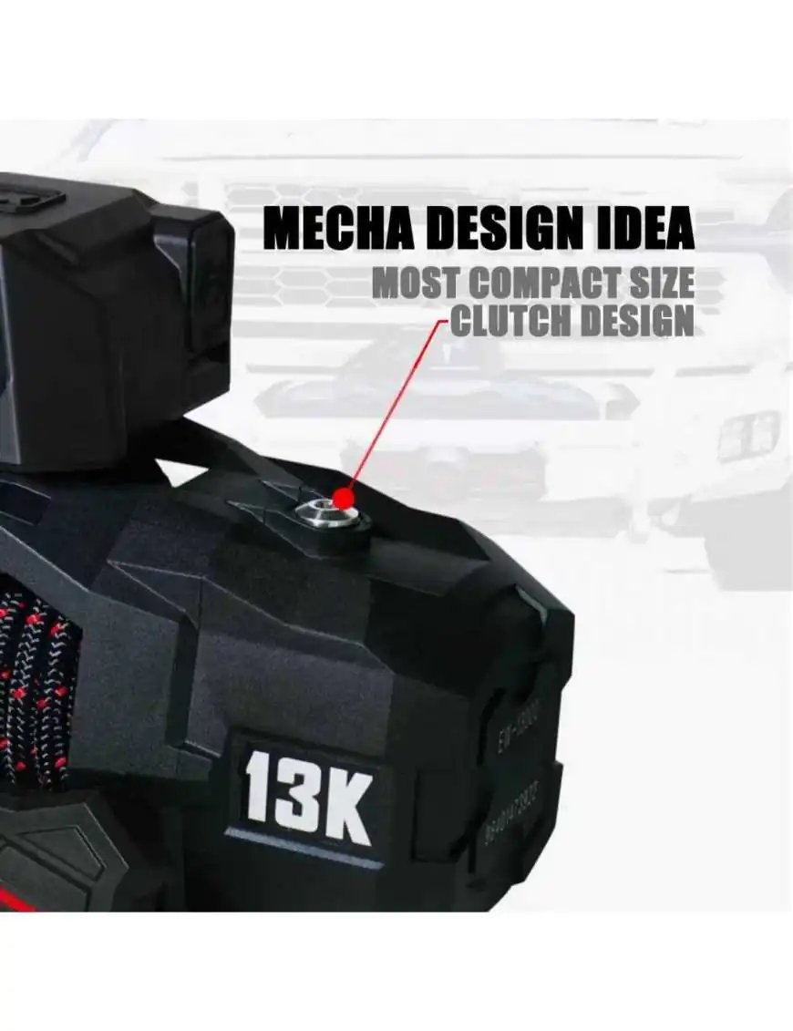 Wyciągarka T-max Force View Titan 12v 13000lbs z liną syntetyczną w oplocie | Szekla4x4.pl