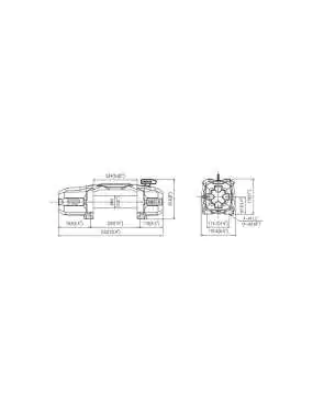 T-max Force View Titan 12V 13000lbs Winch with Synthetic Rope in Sheath