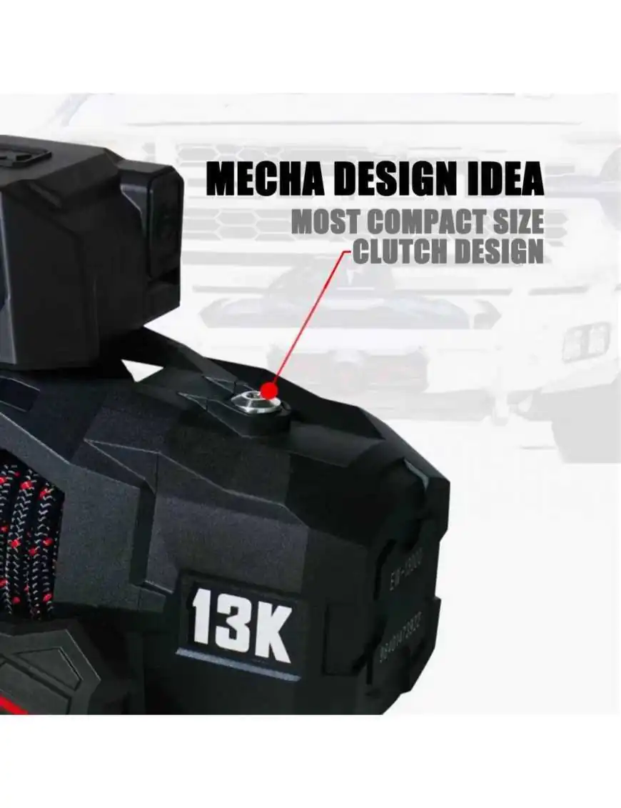 Wyciągarka T-max Force View Titan 12v 13000lbs z liną syntetyczną w oplocie 9247106A | Szekla4x4.pl