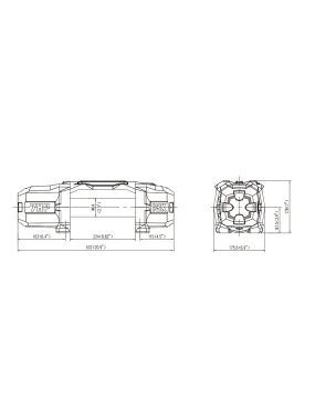 T-max Force View Titan 12V 13000lbs Winch with Synthetic Rope in Sheath