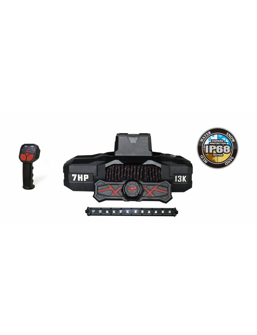 Wyciągarka T-max Force View Titan 12v 13000lbs z liną syntetyczną w oplocie 9247106A - ujęcie 2