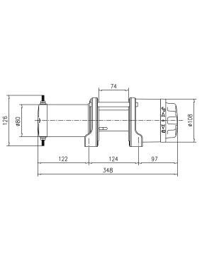 ATV Winch T-MAX ATW 3500 148:1