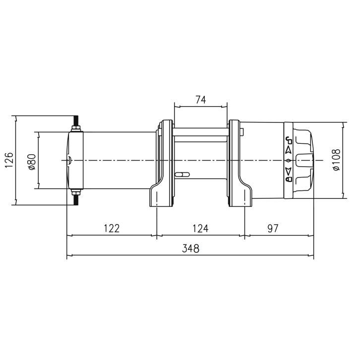 Wyciągarka do quada T-MAX ATW 3500 148:1 - ujęcie 2
