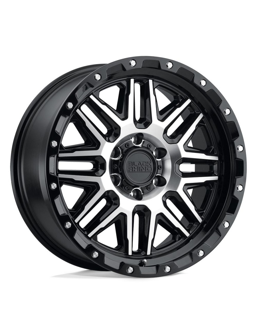 Felga aluminiowa ALAMO Gloss Black W/ Machined Face & Stainless Bolts BLACK RHINO