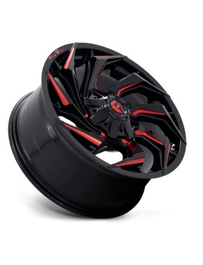 Felga aluminiowa D755 Reaction Gloss Black Milled W/ RED Tint Fuel