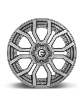 Felga aluminiowa D713 Rage Brushed Gun Metal/Tinted Clear Fuel