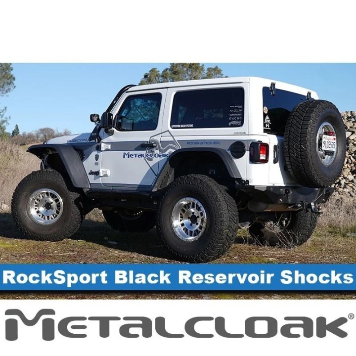Amortyzatory RockSport BLACK tylne 2,5-3,5 lift Jeep Wrangler JL | Gladiator METALCLOAK - ujęcie 12