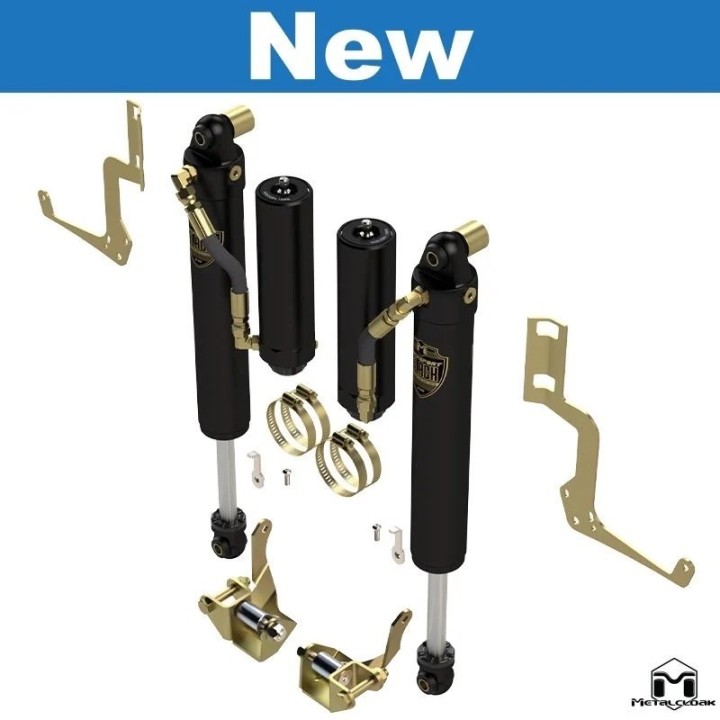 Amortyzatory przednie RockSport BLACK 4.5-5,5 lift Jeep Wrangler JL | Gladiator METALCLOAK