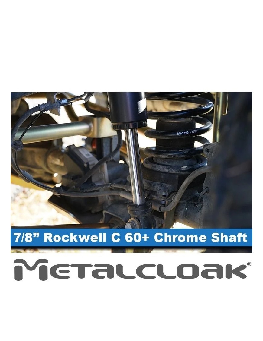 RockSport BLACK, 4.5"/5.5" JL Wrangler & JT Gladiator Adjustable Reservoir Shocks, Front, Pair