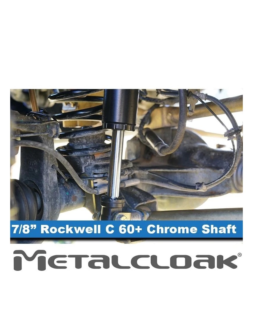 RockSport BLACK, 2.5"/3.5" JL Wrangler & JT Gladiator Reservoir Shocks, Front, Pair