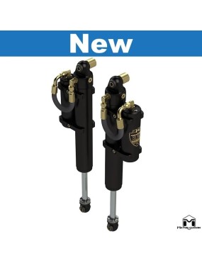 RockSport BLACK, 2.5"/3.5" JL Wrangler Reservoir Shocks, Rear, Pair