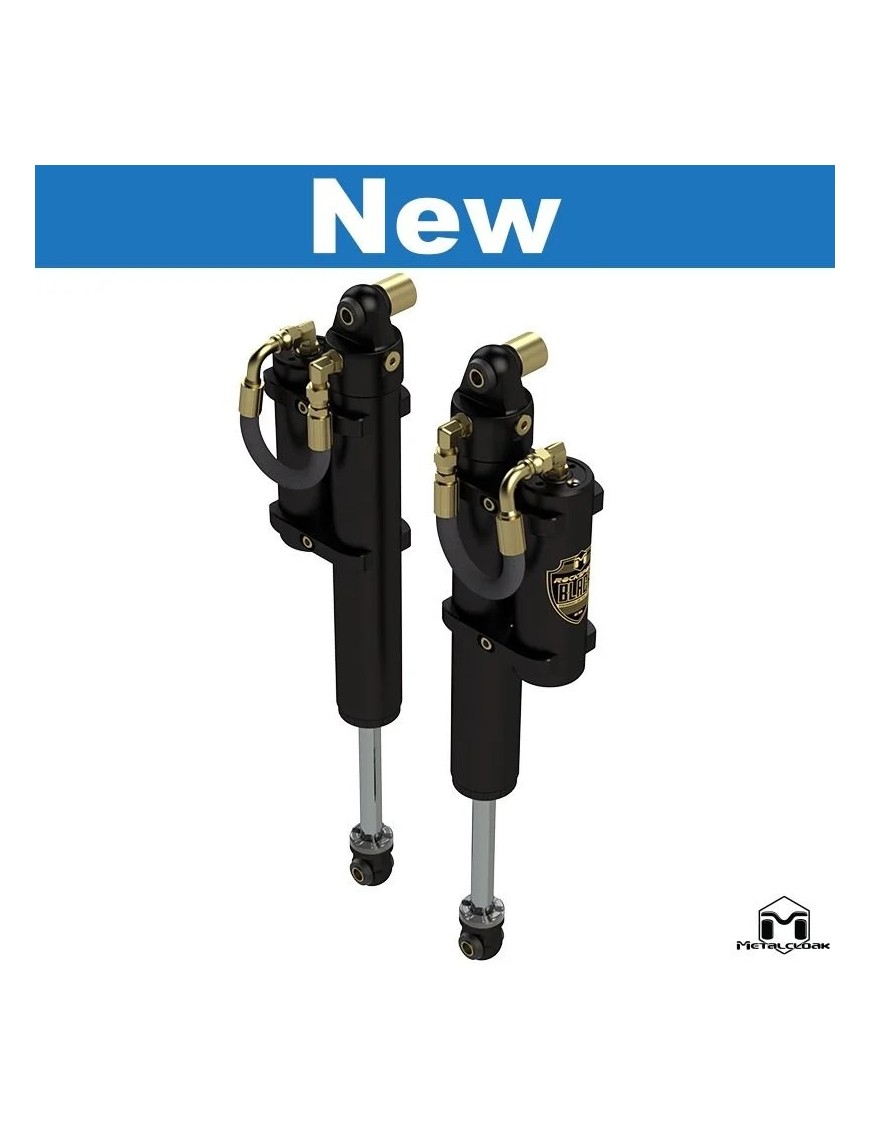 RockSport BLACK, 2.5"/3.5" JL Wrangler Reservoir Shocks, Rear, Pair