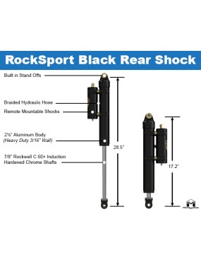 Amortyzatory RockSport Black 2,5-3,5 Lift Jeep Wrangler JL | Gladiator | Szekla4x4.pl